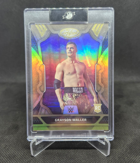 Grayson Waller 2022 Panini Chronicles Certified WWE RC #227 Gold 1/10 Bookend