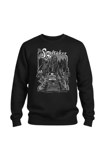 The Soultaker Dual-Sided Men's Sweatshirt (Cemetery / No Souls Matter)
