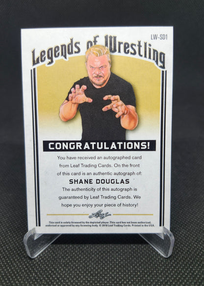 2018 Leaf Legends of Wrestling Shane Douglas Autograph 3/5