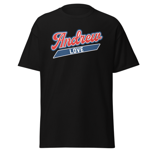ANDREW LOVE Script Logo T-Shirt