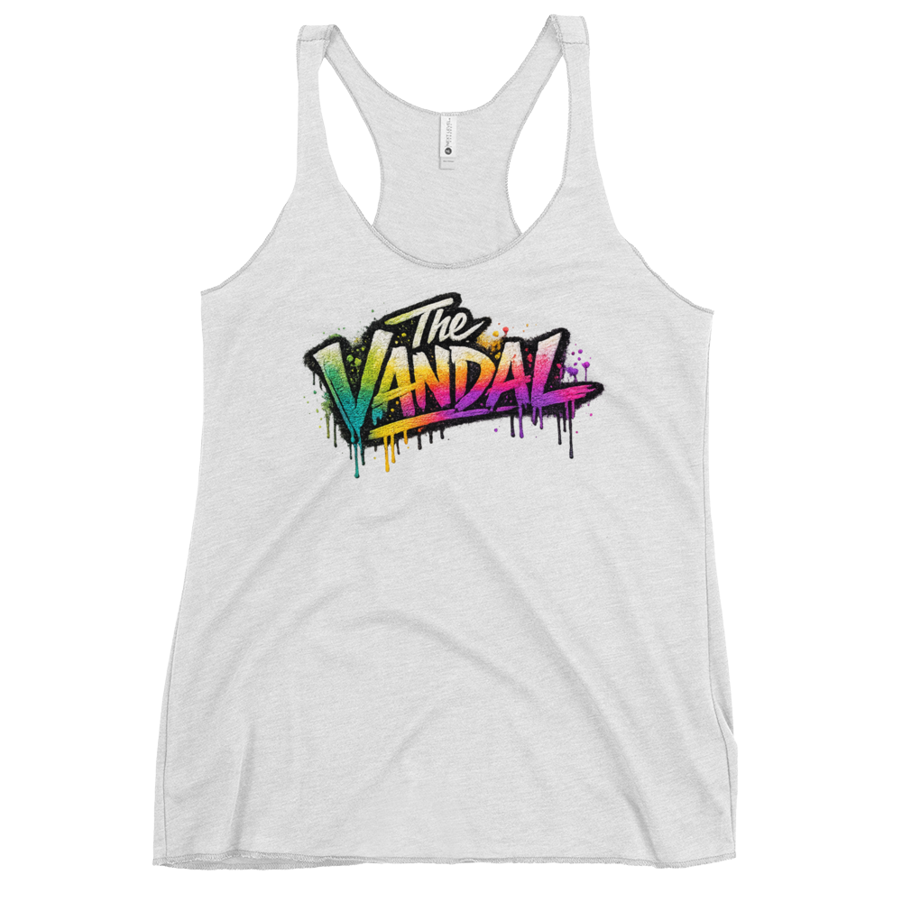"The Vandal" Chantal: Ladies Graffiti Racerback Tank