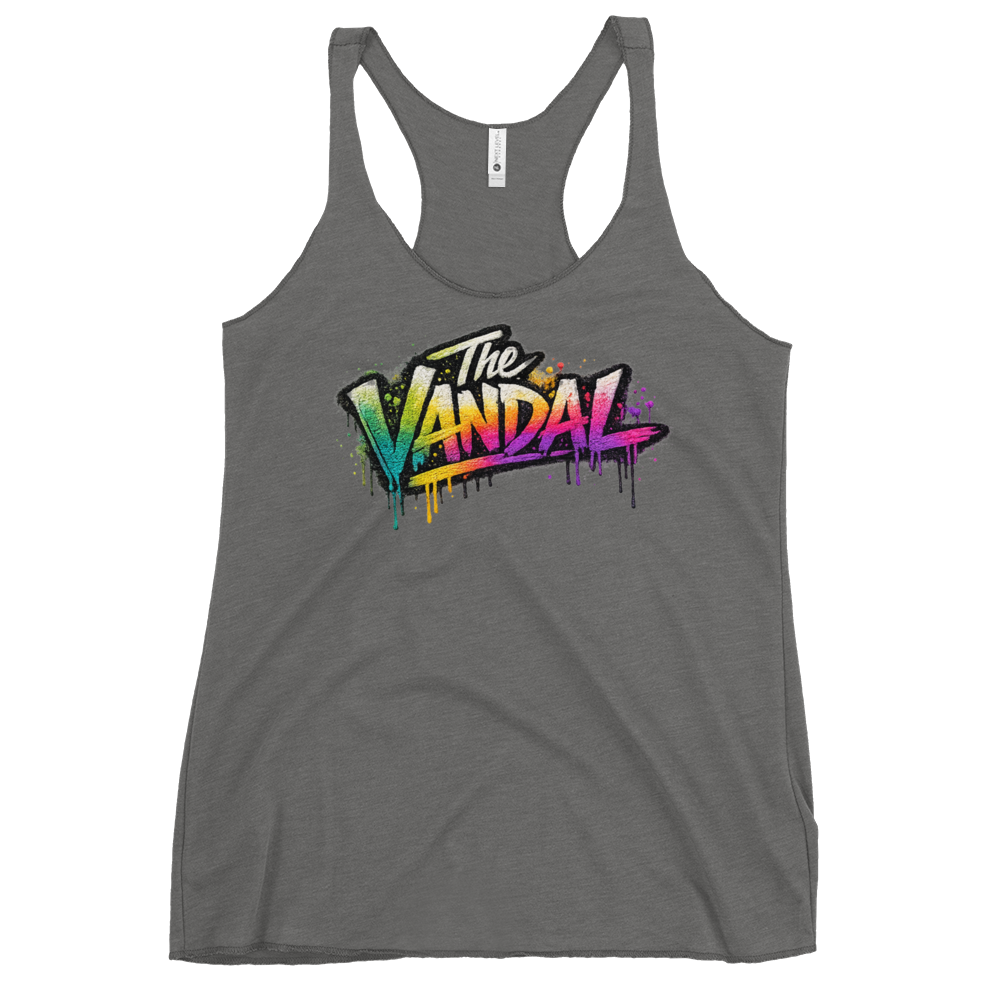 "The Vandal" Chantal: Ladies Graffiti Racerback Tank