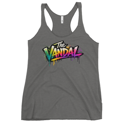 "The Vandal" Chantal: Ladies Graffiti Racerback Tank