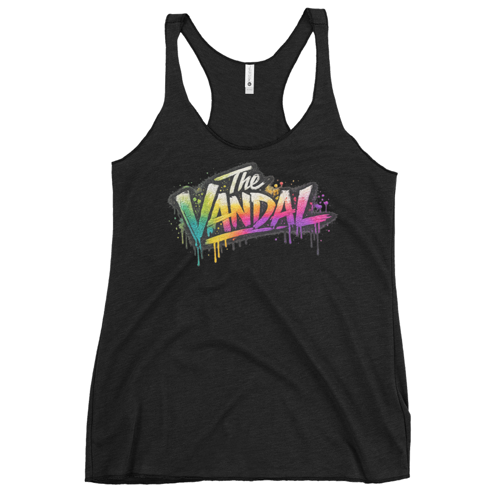 "The Vandal" Chantal: Ladies Graffiti Racerback Tank