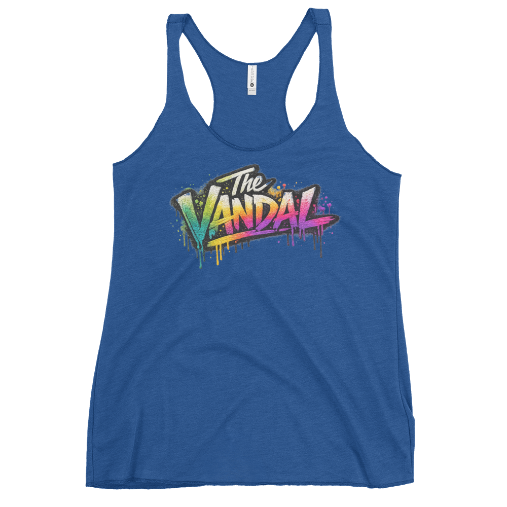 "The Vandal" Chantal: Ladies Graffiti Racerback Tank