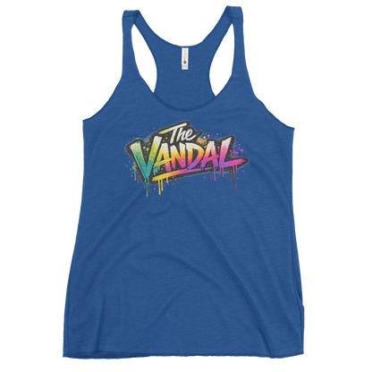 "The Vandal" Chantal: Ladies Graffiti Racerback Tank
